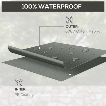 UV Rain Protective Cover or Garden Wicker Rattan Dark Grey