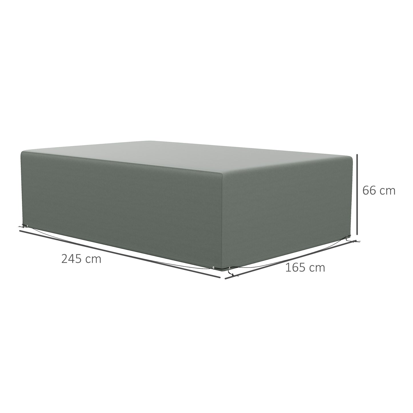 UV Rain Protective Cover or Garden Wicker Rattan Dark Grey