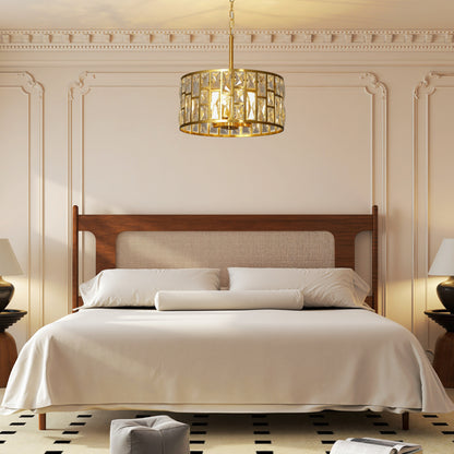 Modern Flush Mount Ceiling Light, Crystal Chandelier for Living Room