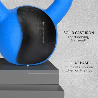 8KG Kettlebell with Soft Body and Non-Slip Handle, Blue