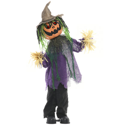 Pumpkin Halloween Animatronic Prop for Indoor Outdoor Decoration