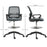 Draughtsman Chair Tall Office Chair with Adjustable Height Grey