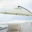 3(m) Cantilever Parasol with Cross Base, Banana Parasol with Crank Handle, Tilt and 8 Ribs, Round Hanging Patio Umbrella