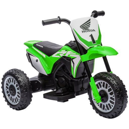 Honda CRF450RL Licensed 6V Kids Electric Motorbike w/ Horn - Green