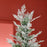 7 Foot Snow Flocked Artificial Christmas Tree Holiday with Pencil Shape