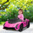 12V Lamborghini Autentica Licensed Ride on Car with Butterfly Doors, Battery Powered Kids Electric Car with Remote Control, 4 Suspension Wheels, Soft Start, LED Lights, Music, Horn, Pink