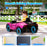 12V Lamborghini Autentica Licensed Ride on Car with Butterfly Doors, Battery Powered Kids Electric Car with Remote Control, 4 Suspension Wheels, Soft Start, LED Lights, Music, Horn, Pink