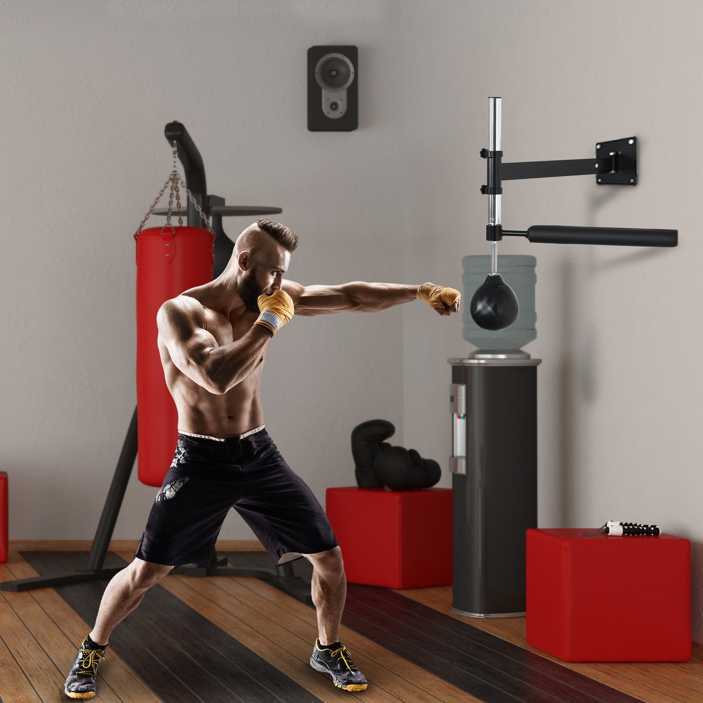 Adjustable Speed Bag Wall Mount, Boxing Equipment