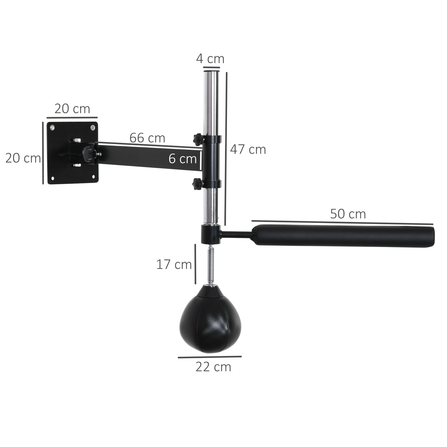 Adjustable Speed Bag Wall Mount, Boxing Equipment