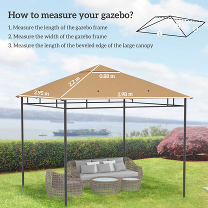 3 x 3 m Gazebo Canopy Replacement Cover, Gazebo Roof Replacement