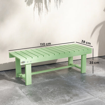 1.1M Outdoor Garden Bench Patio Loveseat Fir Wood 2 Person