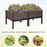 50cm x 50cm x 46.5cm Set of 2 Garden Raised Bed, Elevated Planter Box, Flower Vegetables Planting Container with Self-Watering Design