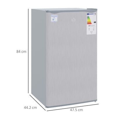 91 Litre Freestanding Under Counter Fridge Freezer w/ Chiller Box, Reversible Door, Adjustable Thermostat, 47.5cm Wide, Noise Level