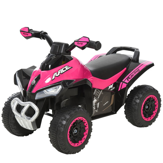 No Power Quad Toddler Ride on Car Foot-to-Floor Sliding Pink