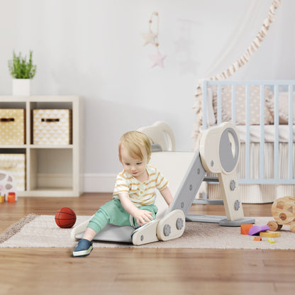 Foldable Kids Slide, Baby Slide for 1.5-3 Years, Grey