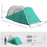 3000mm Waterproof Camping Tent with 2 Rooms for 3 Man, Green