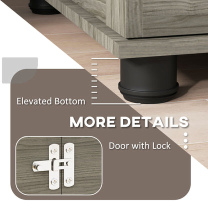 Dog Crate Furniture, End Table for Medium Dogs w/ Cushion