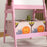 2 in 1 Kids Easel with Whiteboard, Chalkboard, Storage Boxes, Pink