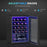 Freestanding Wine Cooler Fridge with Glass Door, 20 Bottle, LED Light