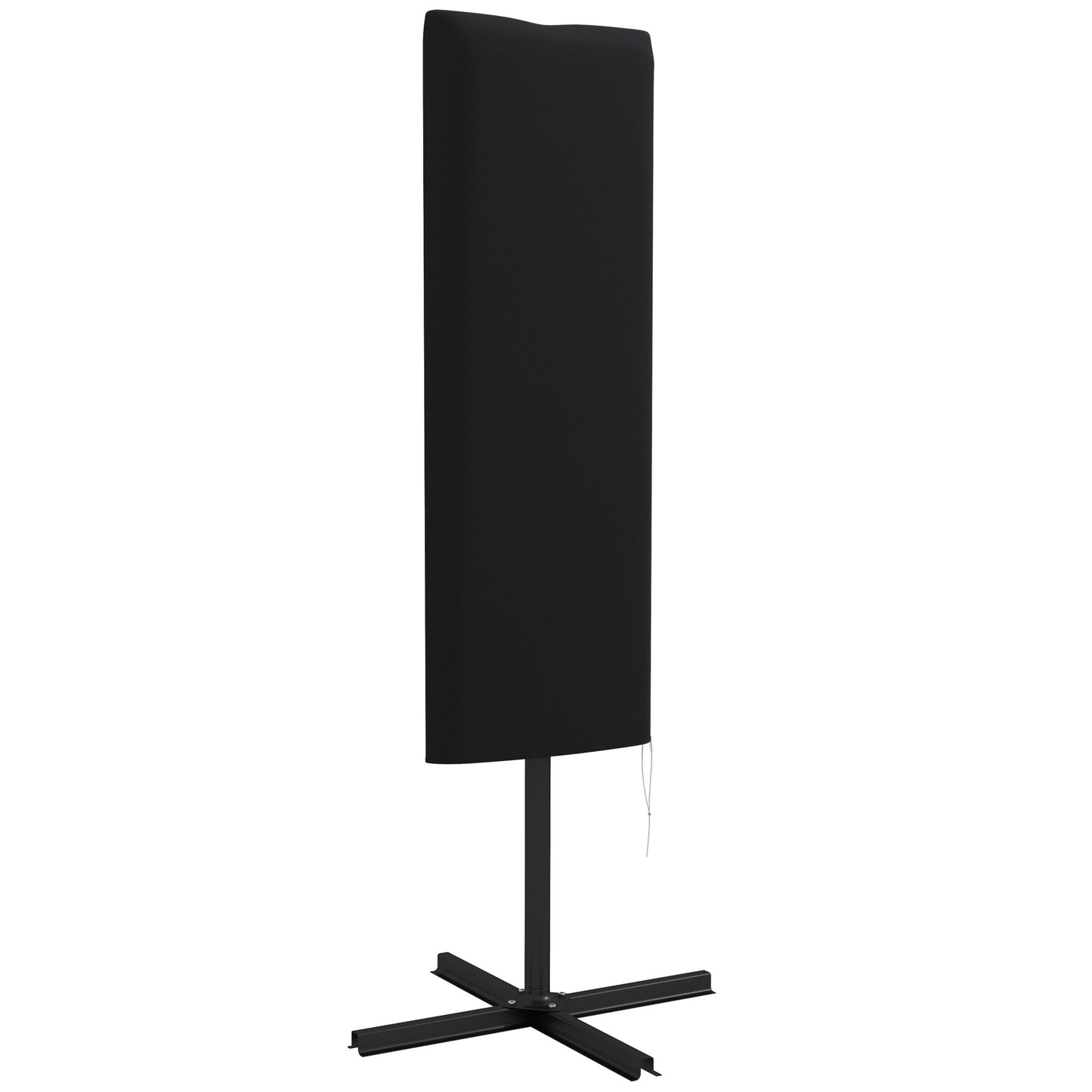 Garden Parasol Cover for 2-4m Outdoor Umbrella Protector w/ Rod, Zipper