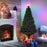 5FT Green Fiber Optic Xmas Tree Pre-Lit Fibre Optic Artificial Christmas Tree Multi-Colour