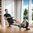 16-Level Magnetic Rowing Machine w/ LCD Monitor, Black