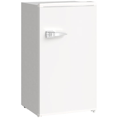 85L Freestanding Under Counter Fridge with Chiller Box, White