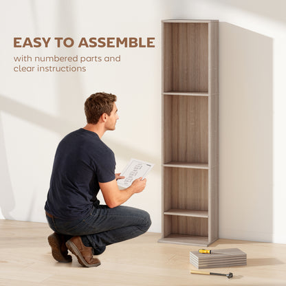 260 CD Storage Unit 120 DVD Storage Tower with 9 Compartments Natural