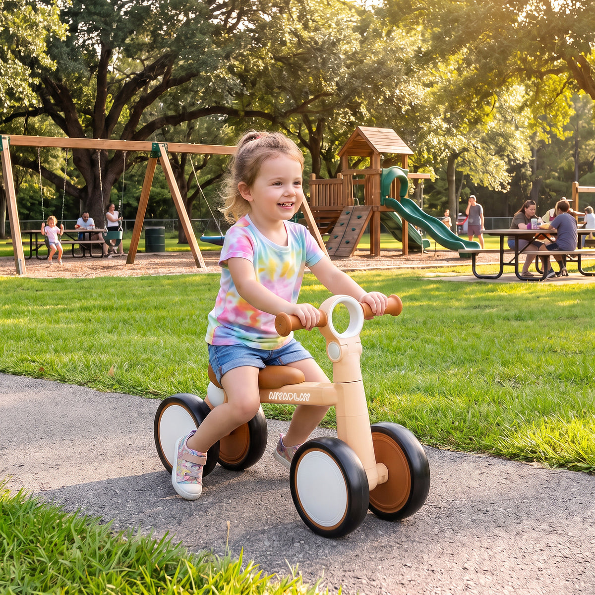 Balance Bike Lightweight and Adjustable for 1–2 Years, Pink