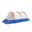 Camping Tent, Large Tunnel Tent with Bedroom and Living Area, 2000mm Waterproof, Portable with Bag for 2-3 Man, Orange