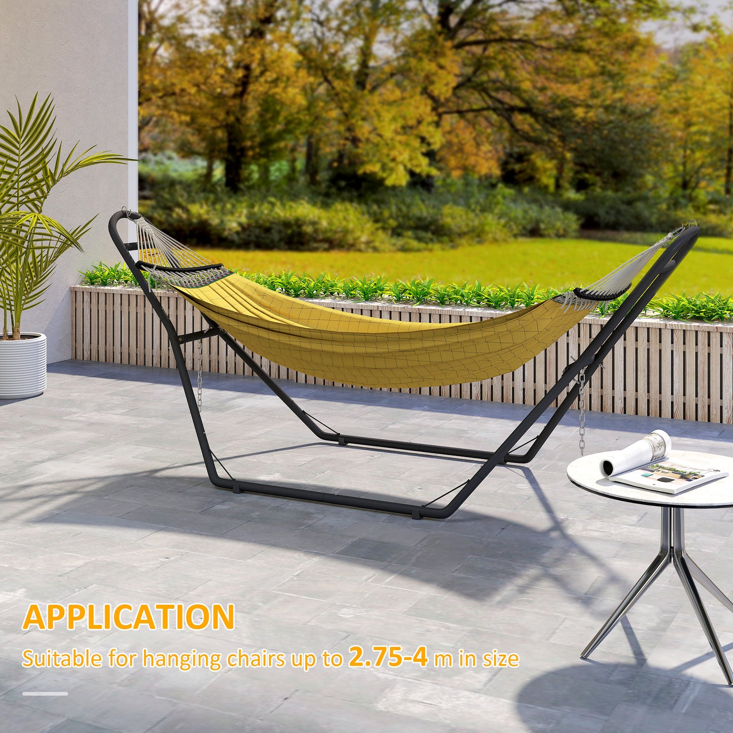 9ft Hammock Stand Adjustable with Non-Slip Feet, 250 kg Capacity