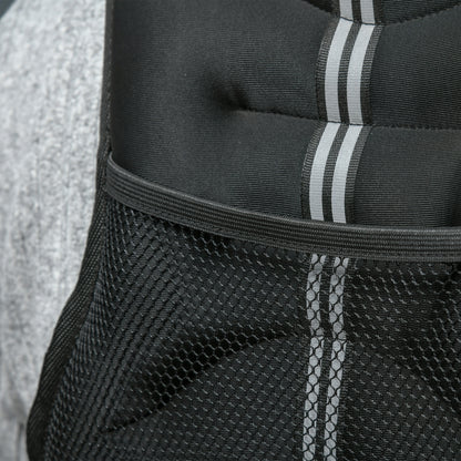 5KG Weighted Vest with Adjustable Straps, Pocket, Reflective Strips