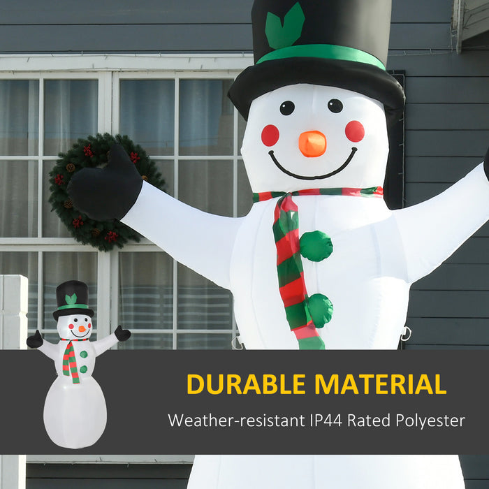 6.5ft Inflatable Snowman Xmas Airblown Holiday Decoration Outdoor