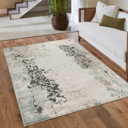 Essence Living Room Area Rug Oragnic Abstract Design Contemporary Hallway Rug - 4 Colours Available