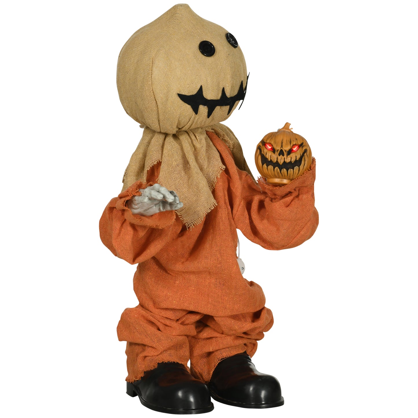 80cm Outdoor Halloween Witch Prop Decoration with Light Up Eyes