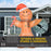 8ft Christmas Inflatable Gingerbread Man Lighted Indoor Outdoor Décor