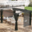 3 x 4m Retractable Pergola, Garden Gazebo Shelter with Nettings, for Grill, Patio, Deck, Grey