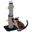 78cm Tall Cat Scratching Post with 3 Toy Feathers, Black