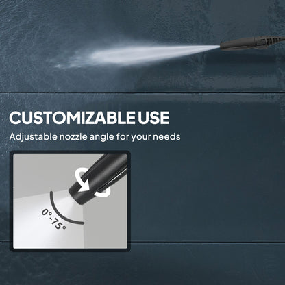 1800 W Power Washer 150 Bar Pressure with Adjustable Nozzle, Red