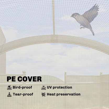 Foldable Small Greenhouse, Mini Greenhouse with PE Base, Green