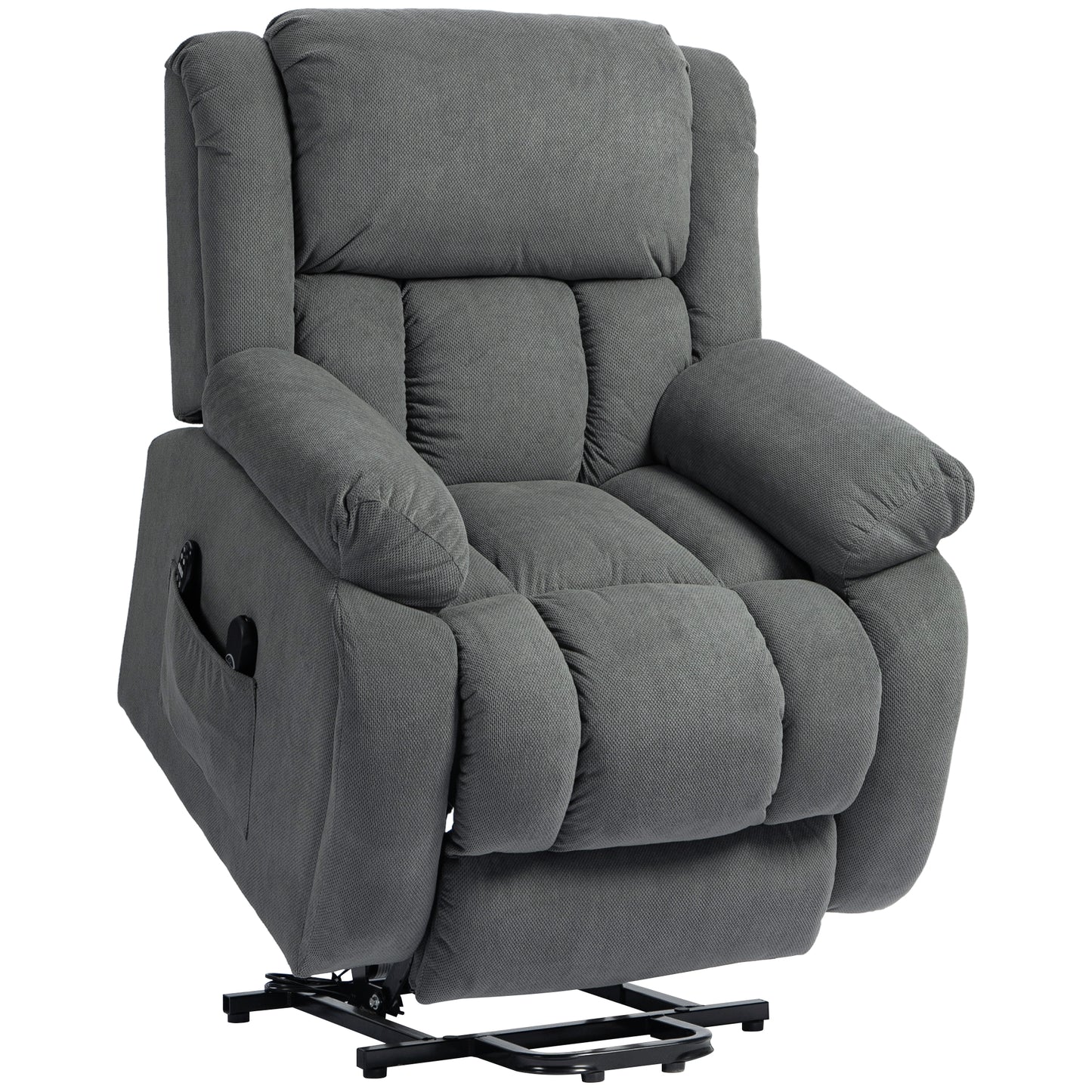 Power Lift Recliner Chair, Reclining Chair with Massage, Grey