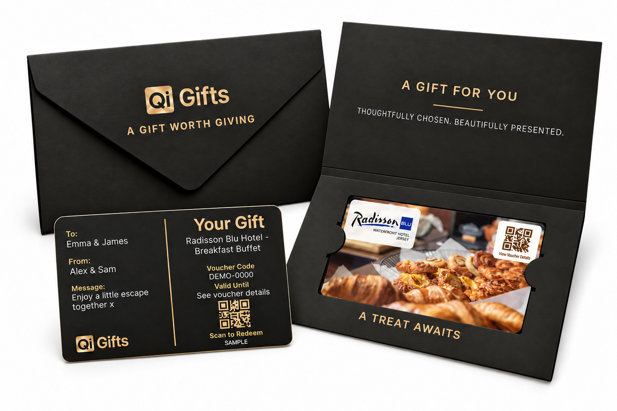 Premium physical gift card presentation