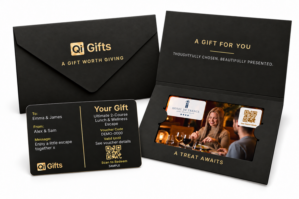 Premium physical gift card presentation