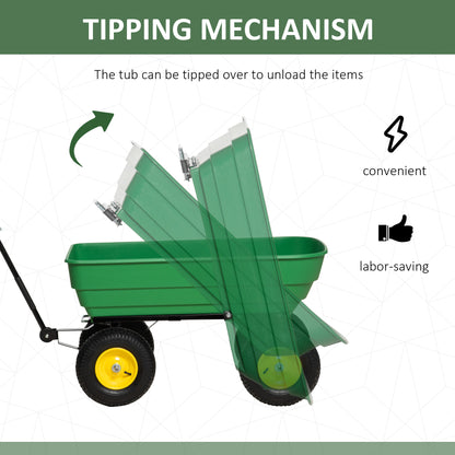 125 Litre Large Garden Cart - The Heavy-Duty Dump Cart