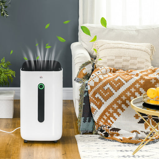 20L/Day Quiet Air Dehumidifier with Purifier, Timer, for Home Laundry