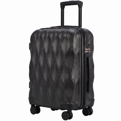 20Inch Suitcase Hard Shell Carry On Luggage with TSA Lock, Black