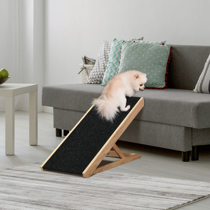 Dog Ramp, Foldable Pet Ramp with 4 Adjustable Heights for Sofa, Bed