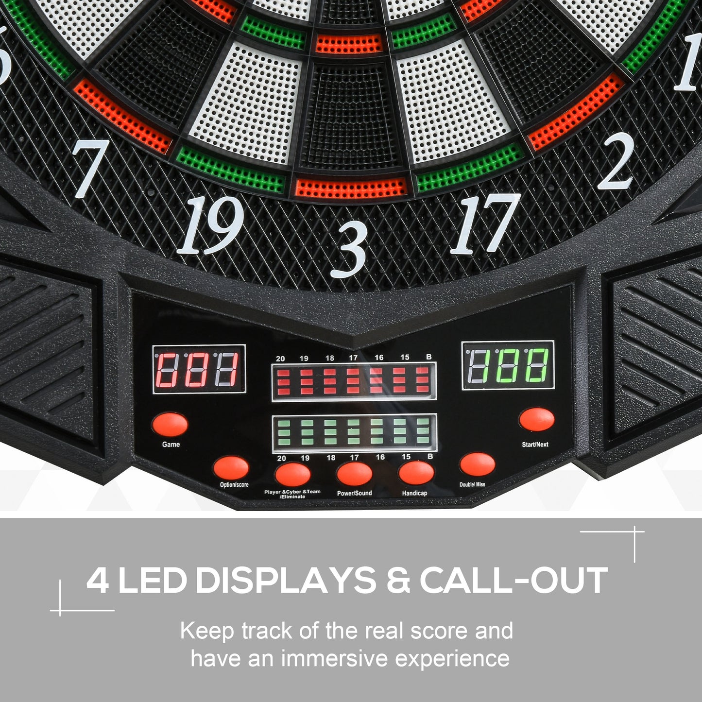 27 Games Dart Board Dartboard Set Electronic LED Darts Game Display Party