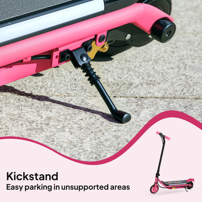 Electric Scooter for 6-14 with Dual Brakes & Colourful Light, Pink