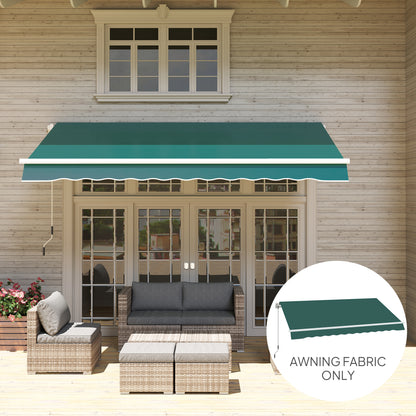 Replacement Canopy for 3 x 2.5 m Awning (Fabric Only), Green